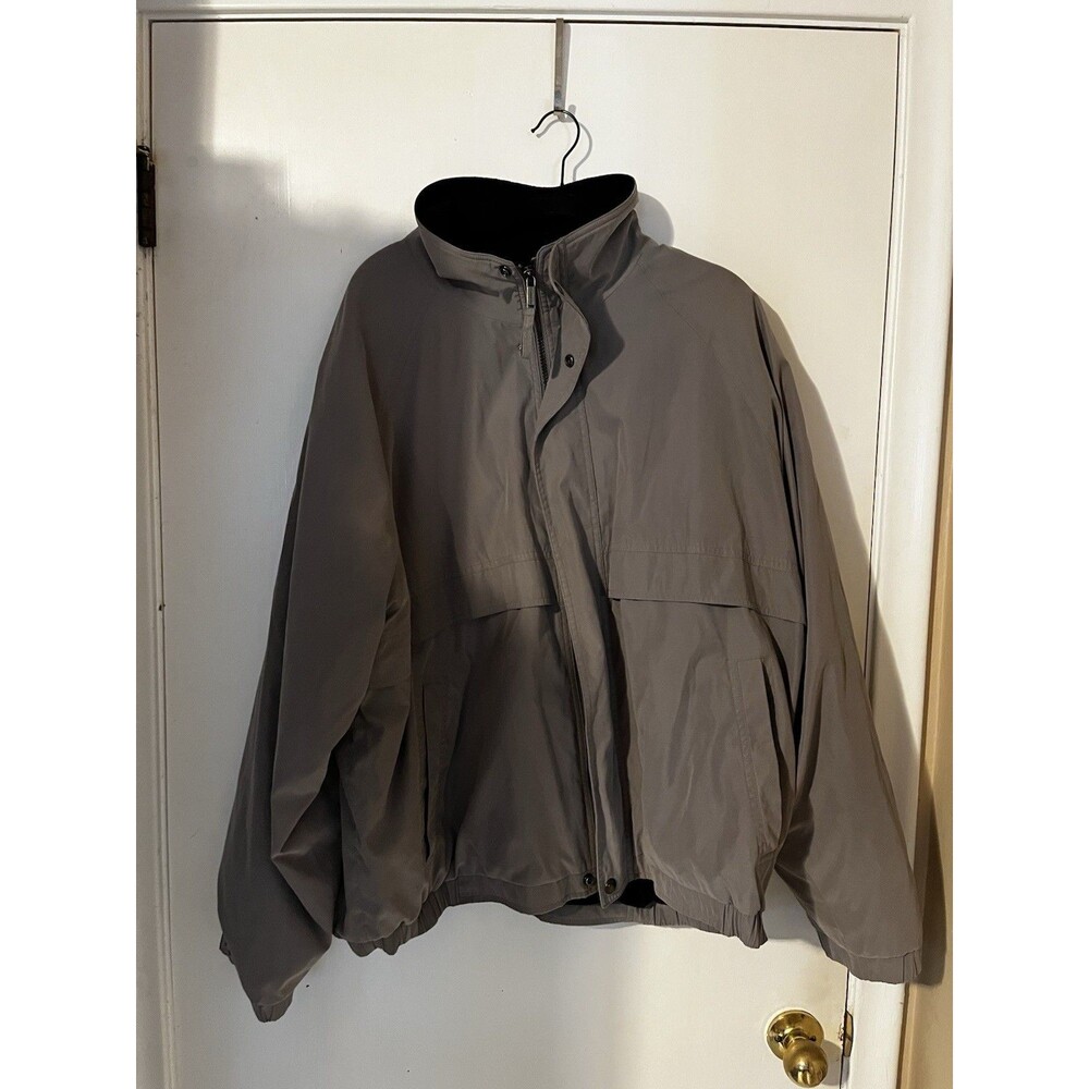 Claiborne Microfiber Lightweight Jacket Grey 2X